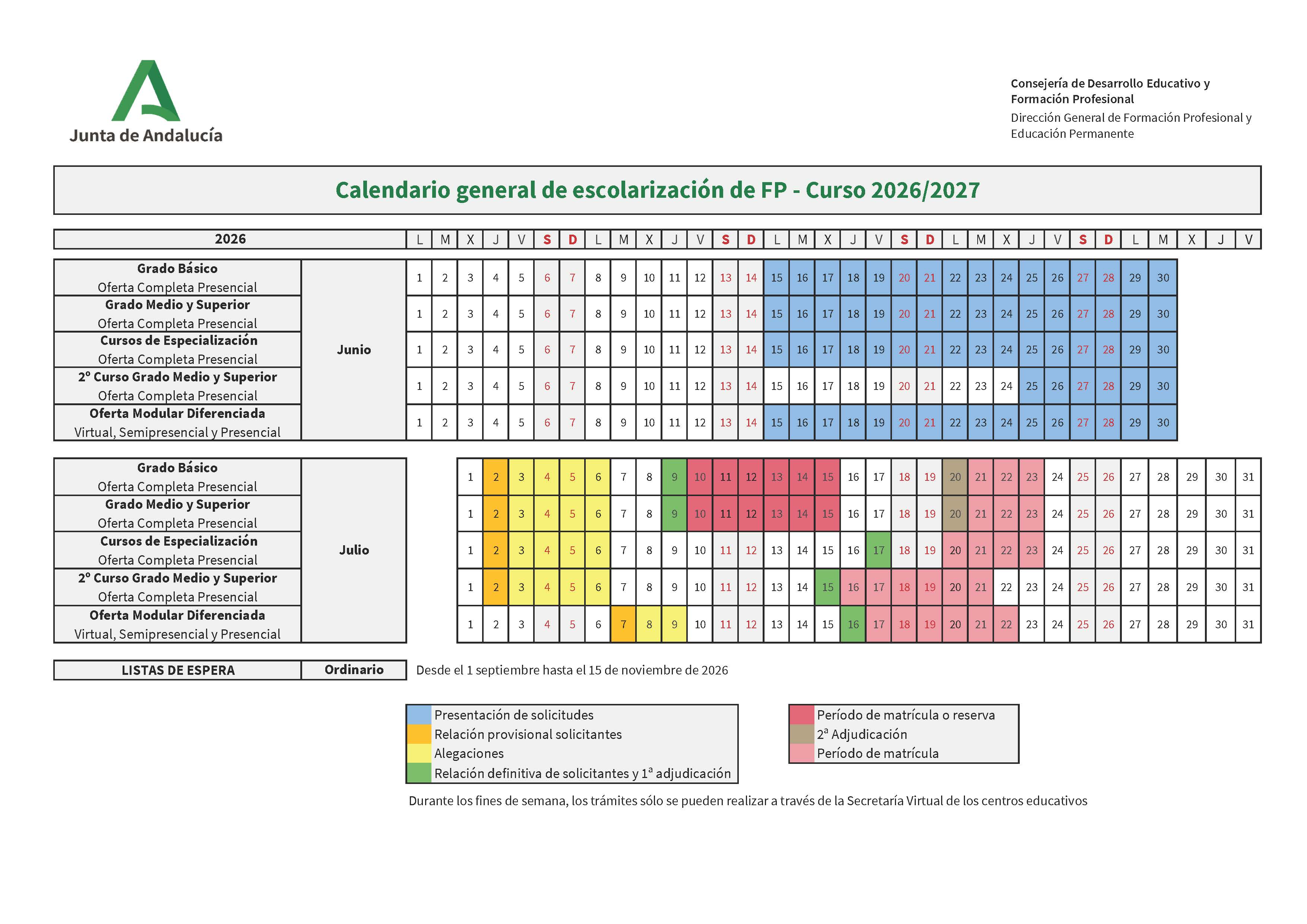 1. Anexo I calendario general escolarización